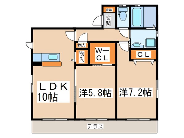 ブレッサ・クラミの物件間取画像